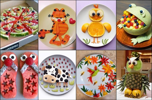 Leckere und dekorative Obst- und Gemüse-Deko nicht nur für Kinder!